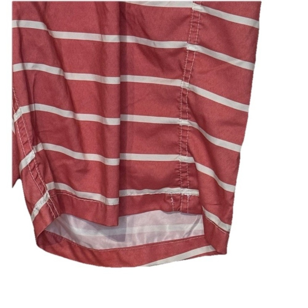Maamgic Men's Trunk Shorts Swimwear Beach Striped Drawstring Pockets Medium - Picture 2 of 8